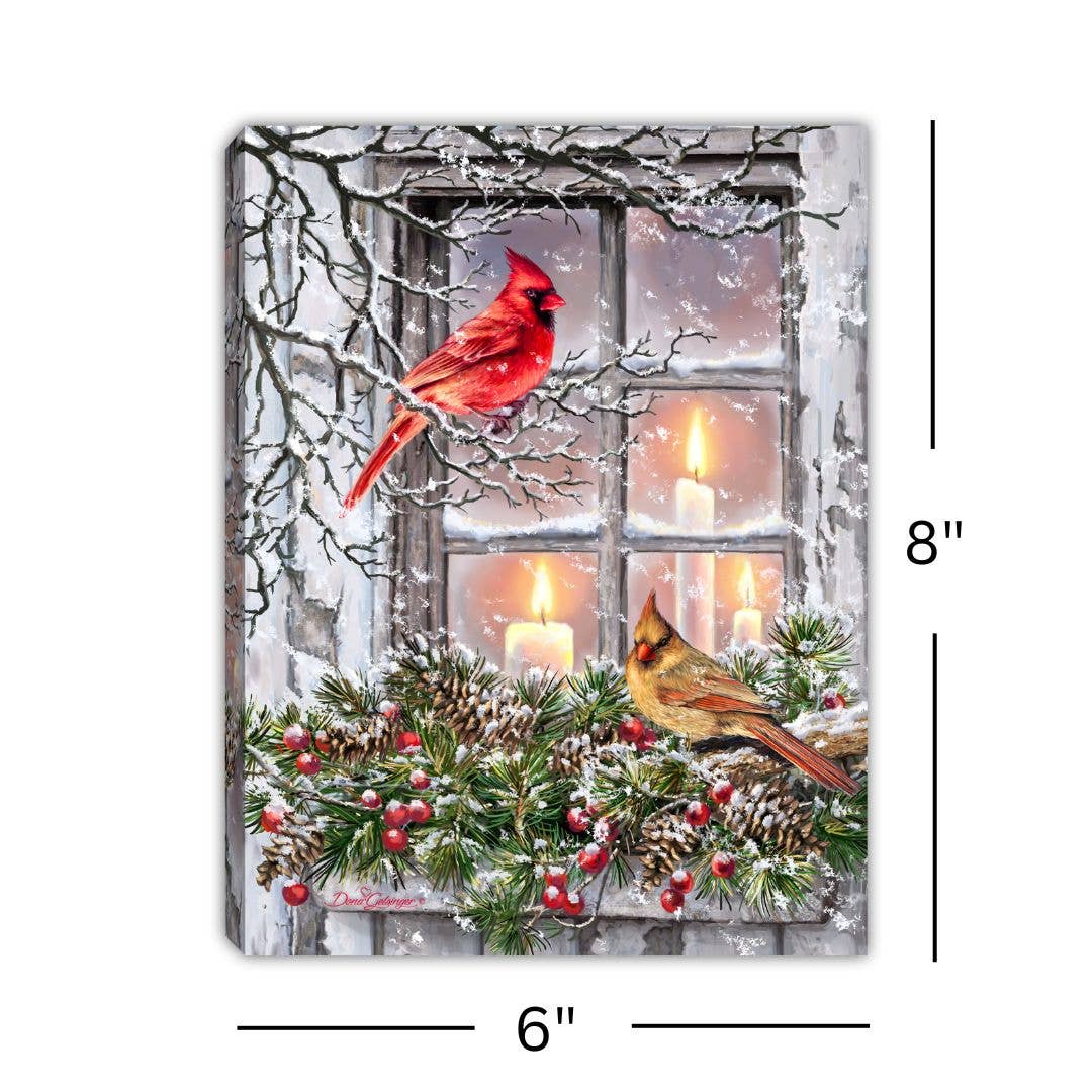 Glow Decor - Wholesale Christmas Decoration - Together for Christmas 8x6 Lighted Tabletop Canvas2