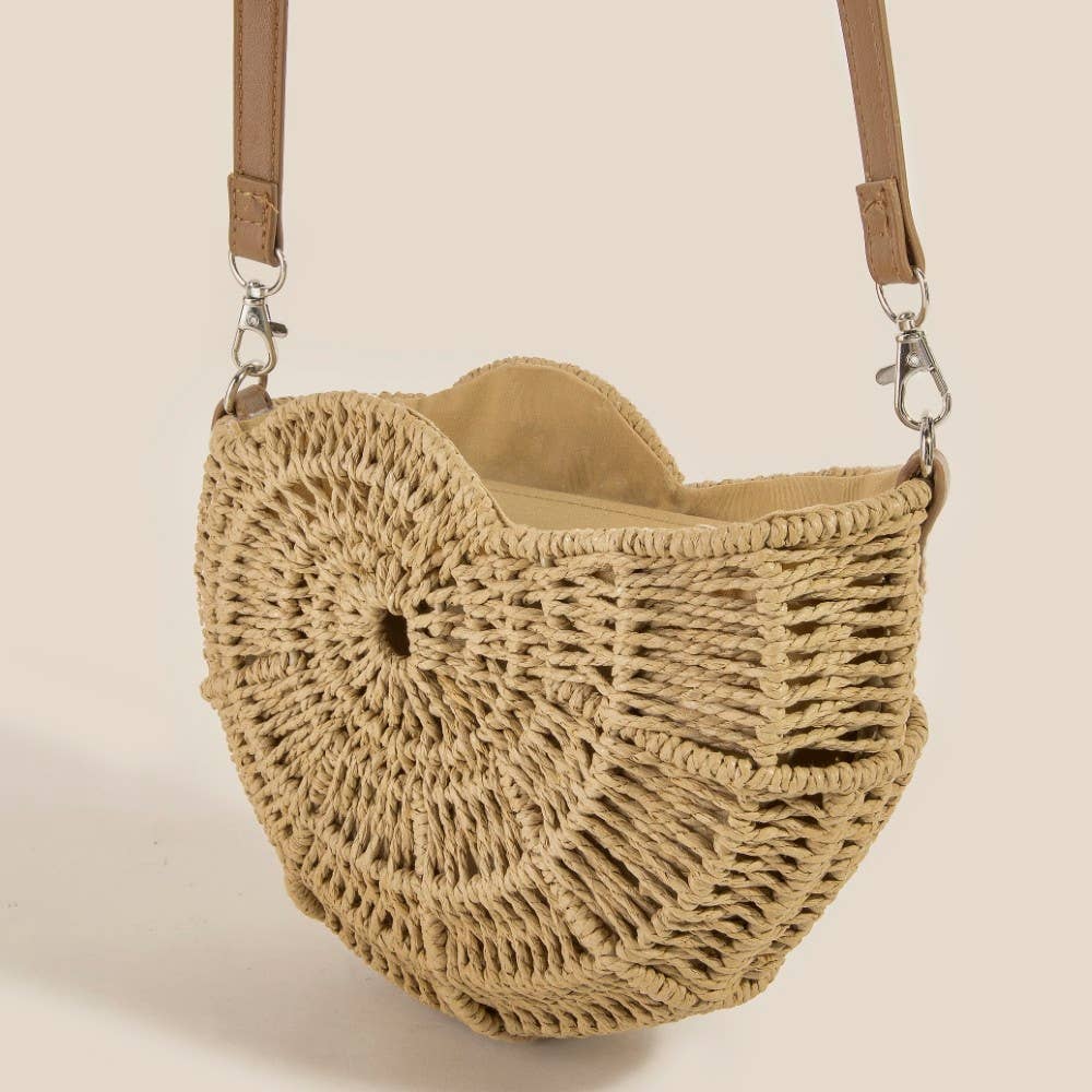 Anarchy Street - Wholesale Crossbody Bag - Women's - Straw Braided Sea Shell Bag2