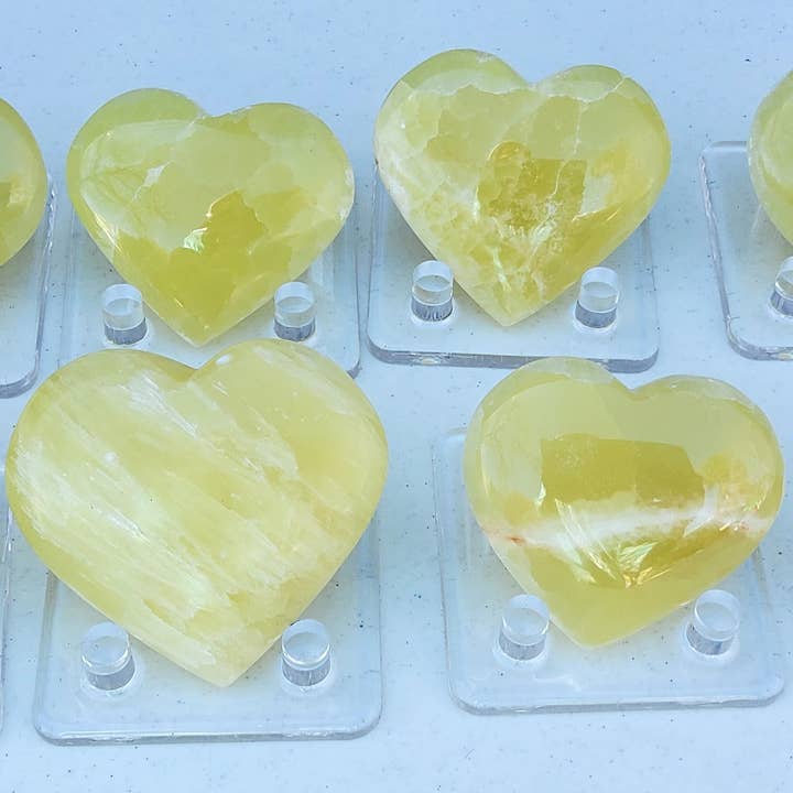 Metaphysical & Healing Crystals - Wholesale Spiritual Stone/Crystal - LEMON CALCITE HEARTS