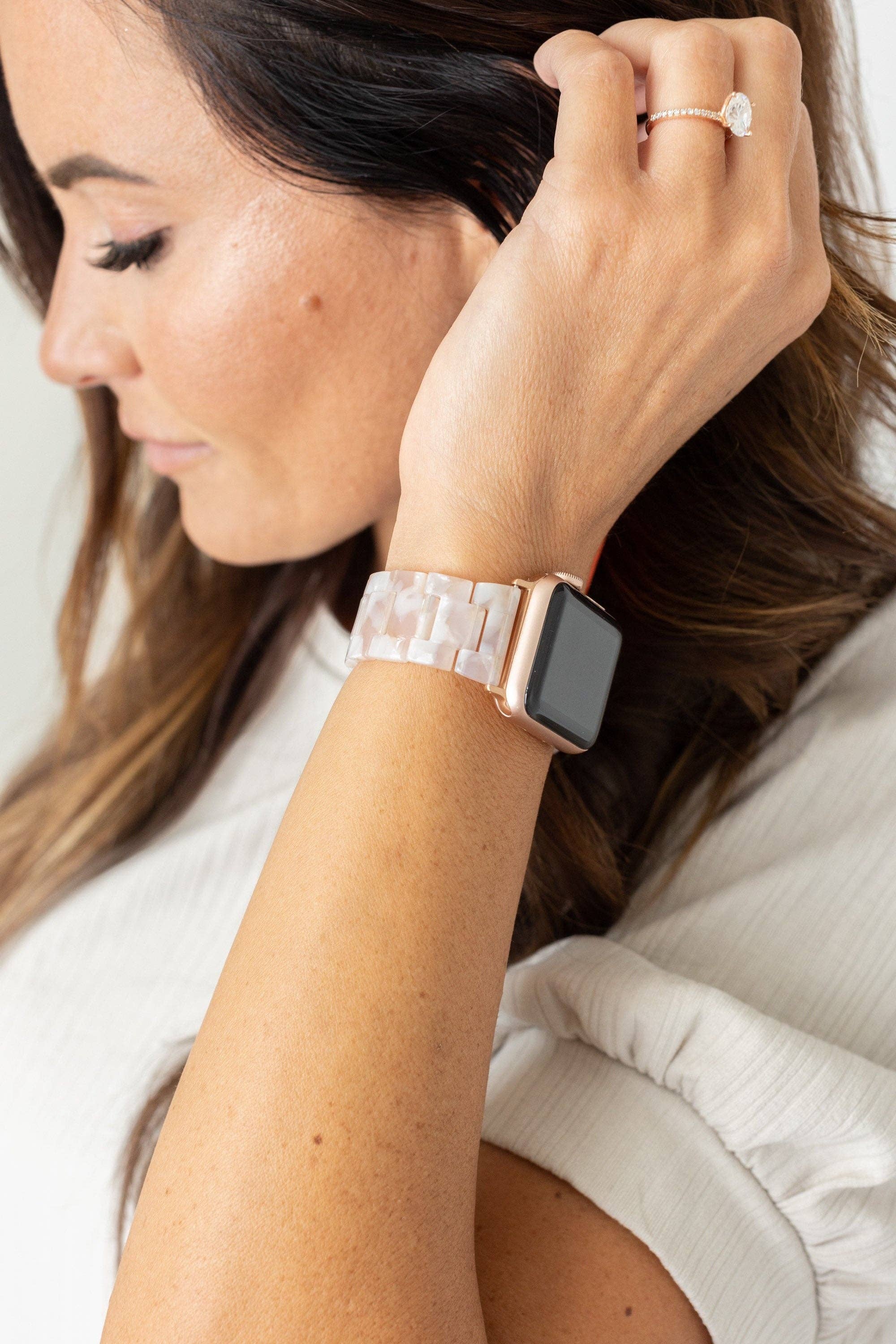 StrawberryAvocados - Wholesale Watch Band/Strap - Women's - Amy Acrylic Nude Apple Watch Band6