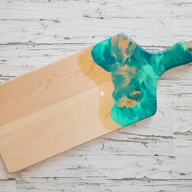 Pequena placa de charcutaria de 14 “tábua de queijos por atacado de SabPainting