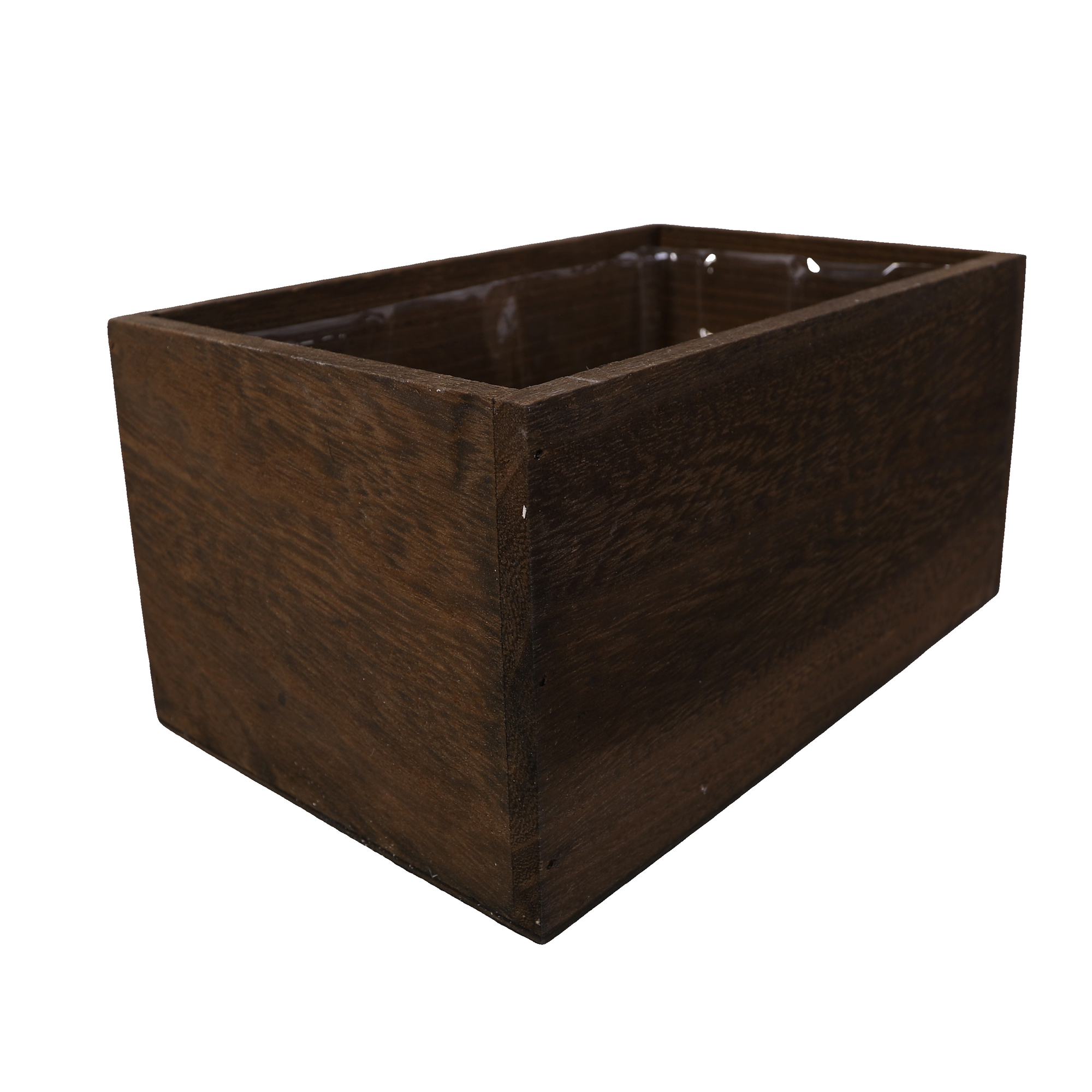 SWS BASKETS AND HOME DECOR - Wholesale Plantenbak - Houten plantenbakken met voering Bloemaccessoires 9,25X5,754