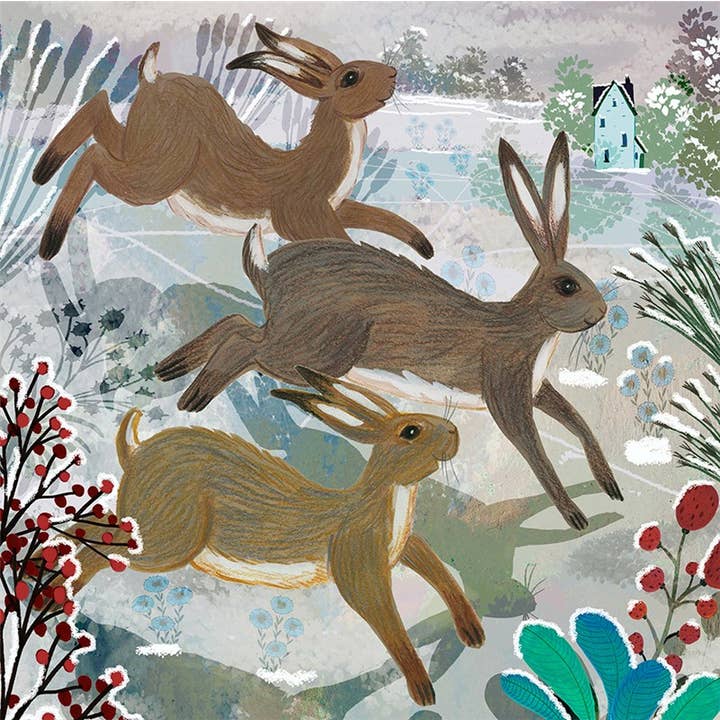 Carte de vœux Course de neige pour la vente par Natural Partners Limited