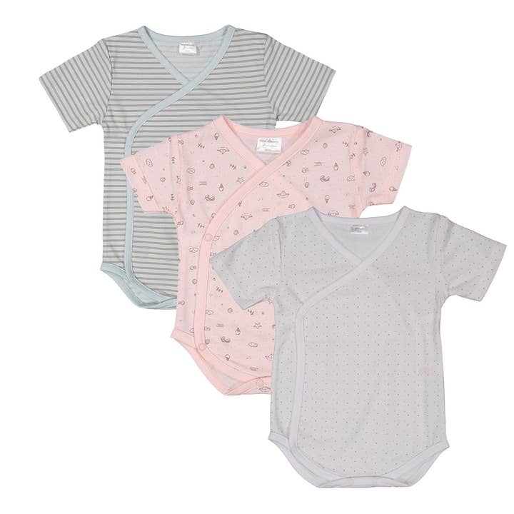 3 Förpackningar Kortärmad Baby Bodysuit för wholesale av FRANK HERMANOS