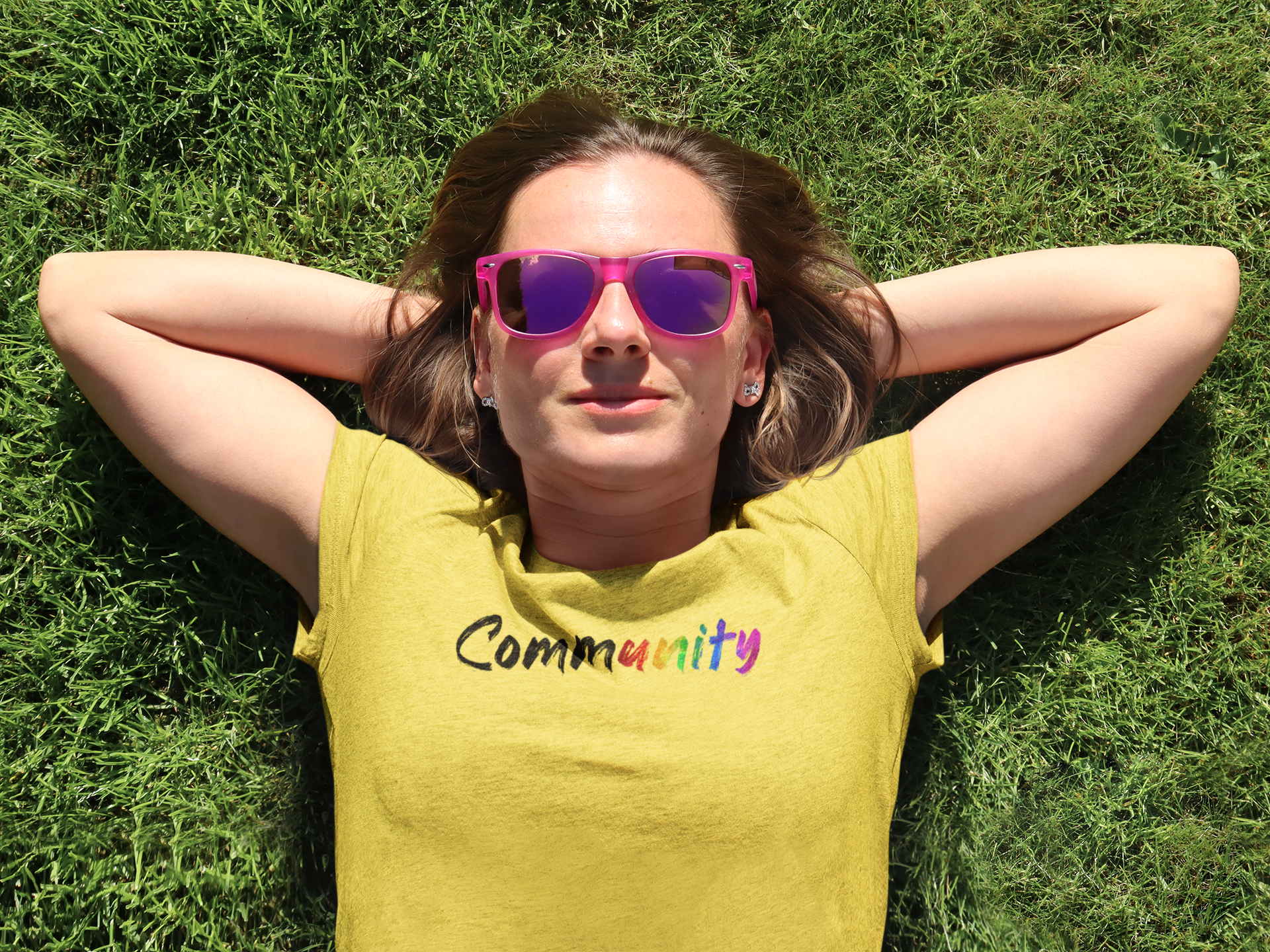 Pride Majic - Wholesale Screen Printed T-Shirt - Women's - Community Graffiti Rainbow Unity tee-Celebrate Unity & Pride5