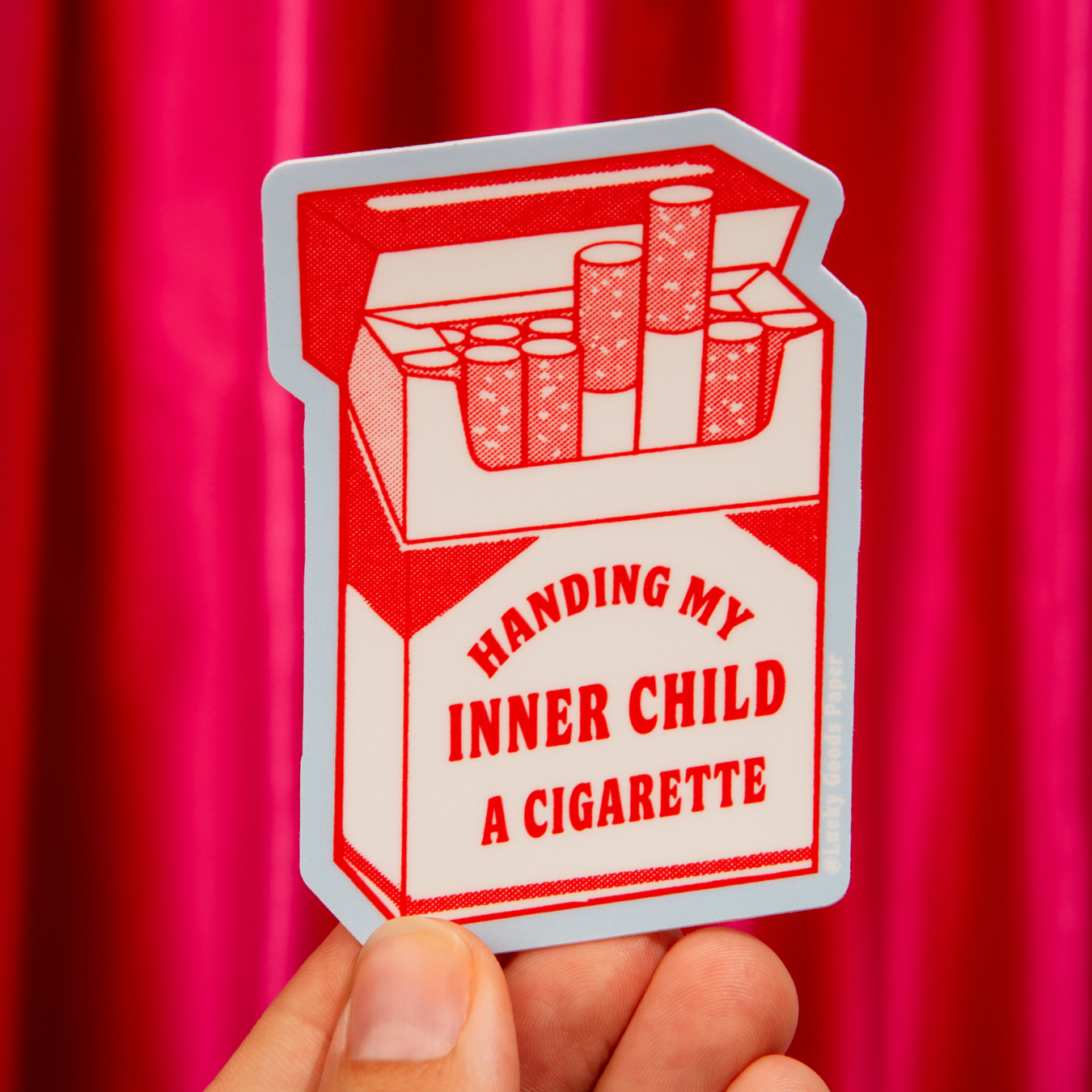 Lucky Goods Paper - Wholesale Phone & Laptop Stickers - Inner Child Cig – Matte Vinyl Sticker1