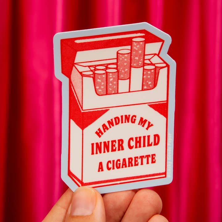 Lucky Goods Paper - Wholesale Phone & Laptop Stickers - Inner Child Cig – Matte Vinyl Sticker1