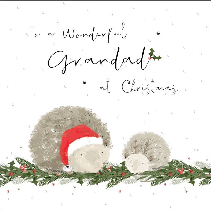 To a Wonderful Grandad at Christmas, handgefertigte Grußkarte für den Großhandel von The Handcrafted Card Company