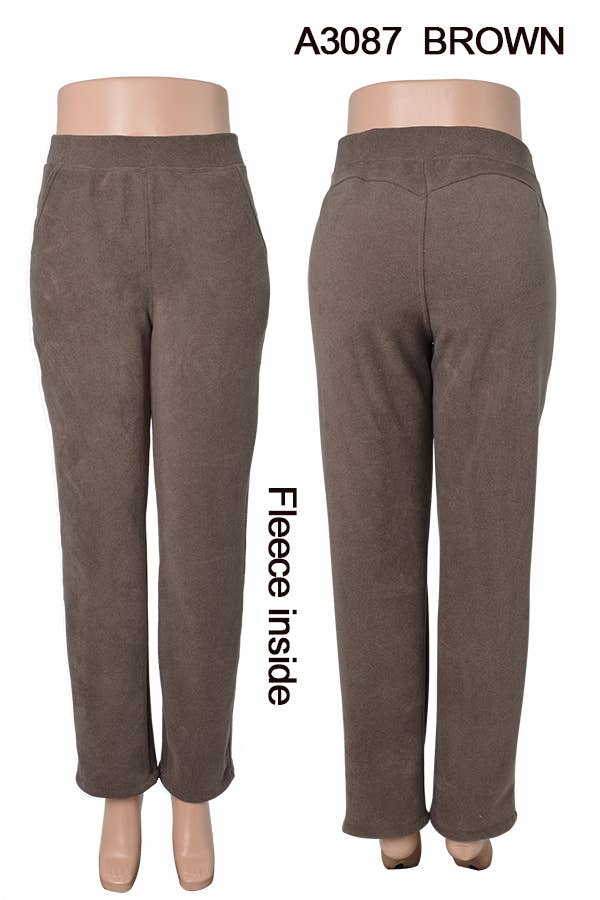 SSImport - Wholesale Pants - Women's - A3087 WINTER WIDE STRAIGHT LEG PANTS MIXED SIZES 12PCS6