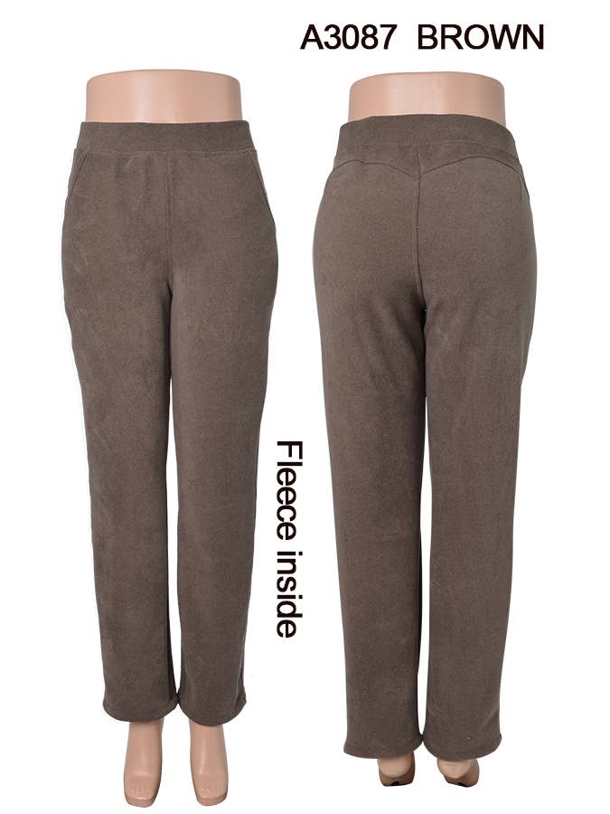 SSImport - Wholesale Pants - Women's - A3087 WINTER WIDE STRAIGHT LEG PANTS MIXED SIZES 12PCS6