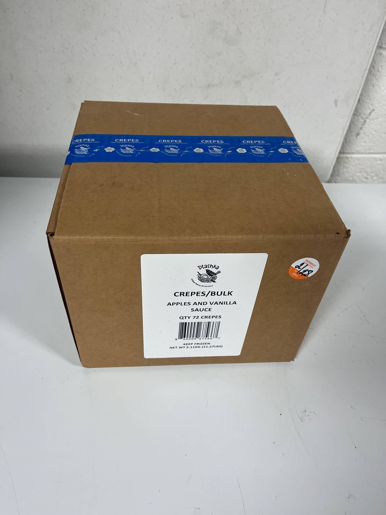 Ptashka - Wholesale Cookie - Bulk Apple & Vanilla Sauce Crepes 72 ct Fully Cooked, Frozen5