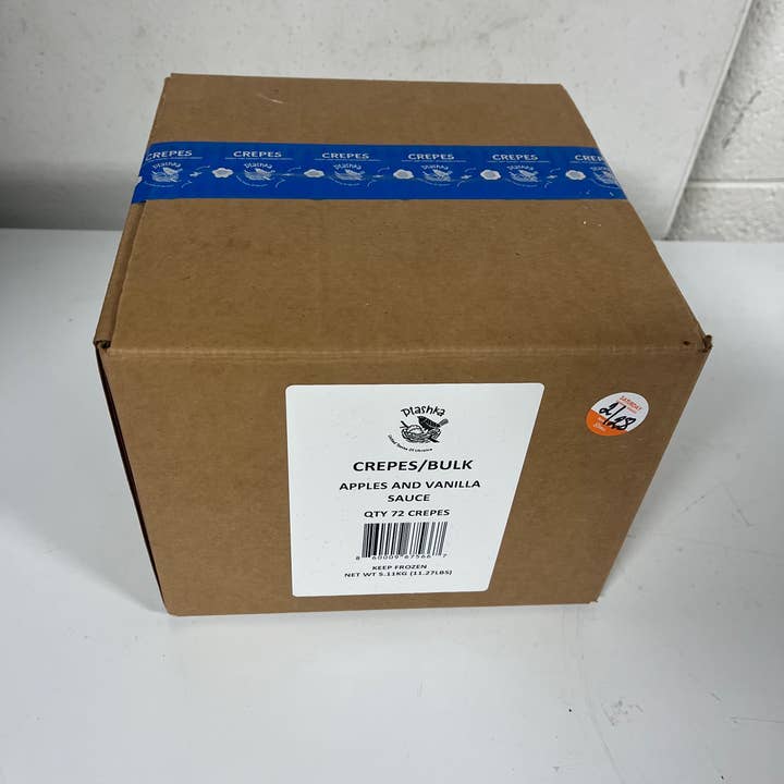 Ptashka - Wholesale Cookie - Bulk Apple & Vanilla Sauce Crepes 72 ct Fully Cooked, Frozen5