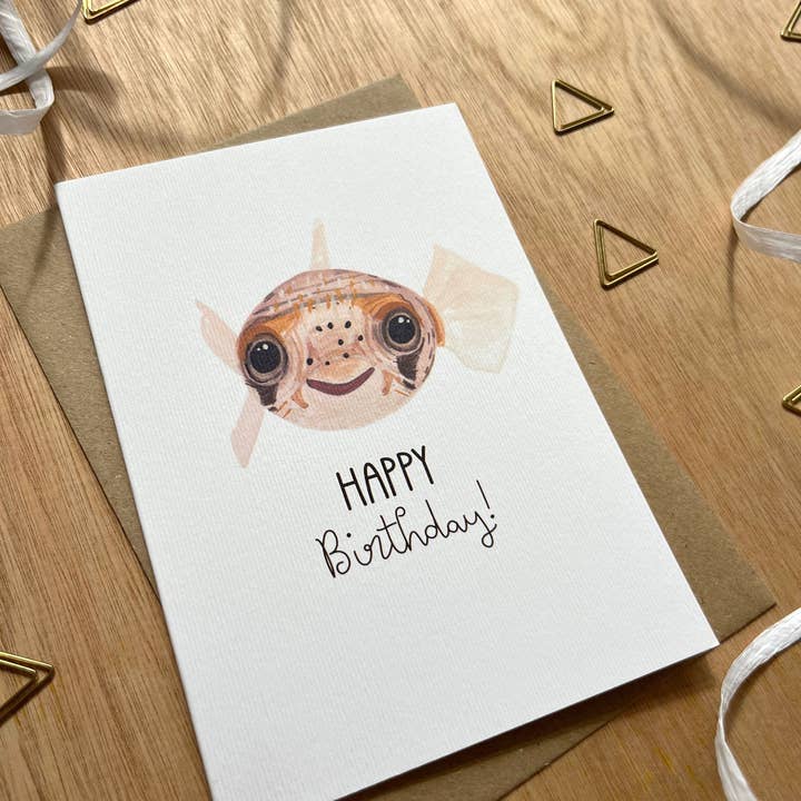 This Thursday - Wholesale Birthday Card - Happy Birthday Puffer Fish Card2