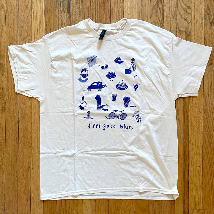"Feel Good Blues" tee for wholesale by Joseph Kraft Inc