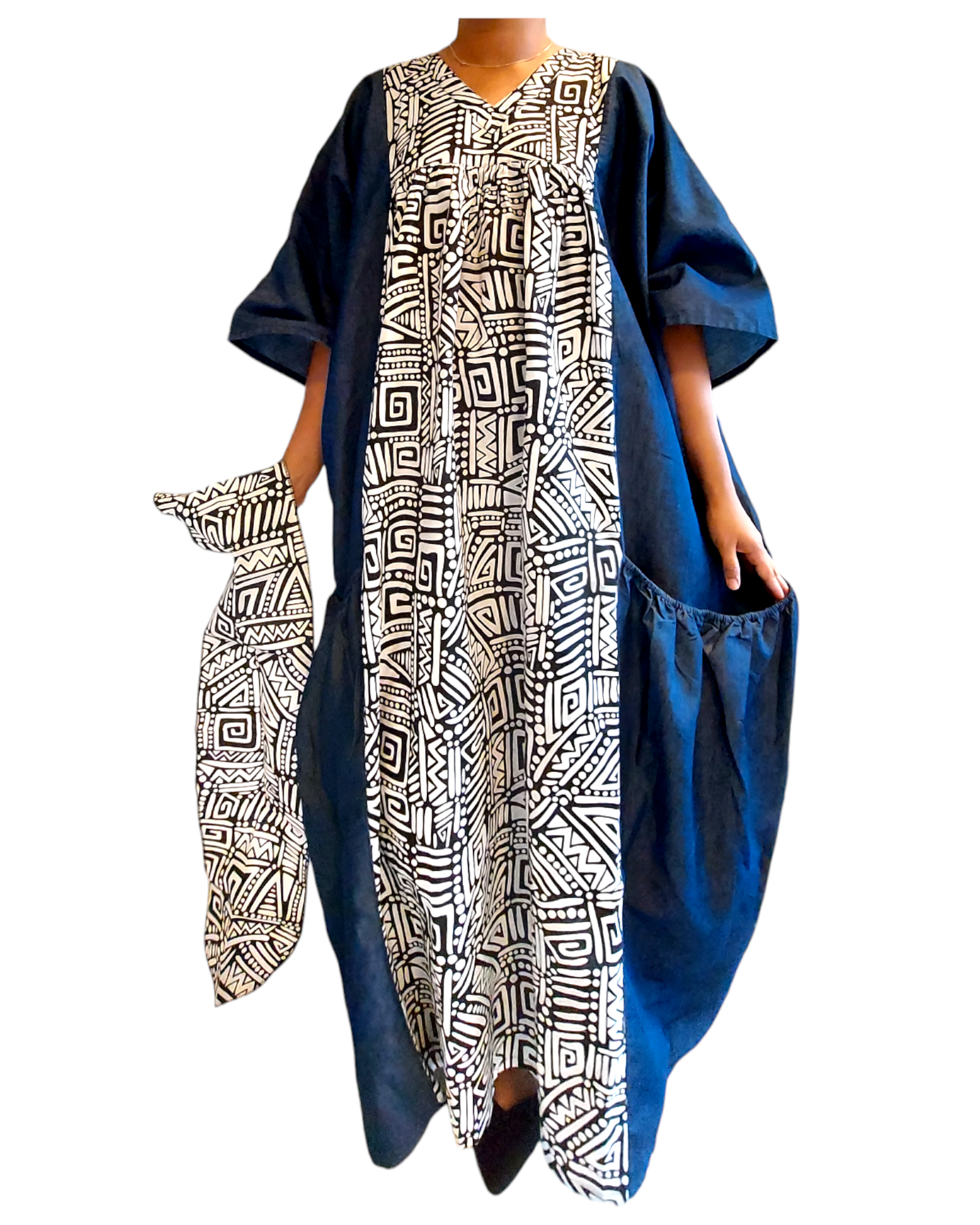 India Batik - Wholesale Kaftan - Women's - Kaftan Bubu Maxi Dress - 7650D1