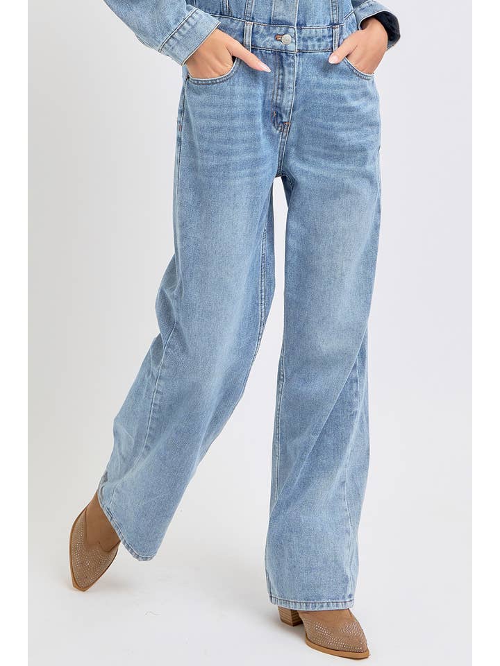 TIMELESS DENIM JUMPSUIT for wholesale on Faire7