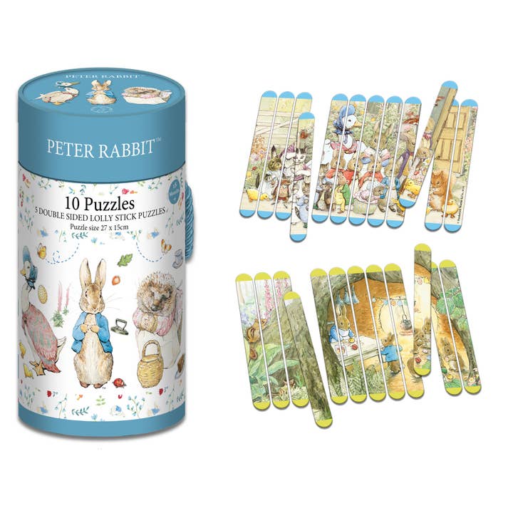 Robert Frederick Ltd – wholesale Pussel - Barn – Peter Rabbit Klubba Pussel - För åldrar 18 månader till 5 år – Dubbelsidigt pusselkul1