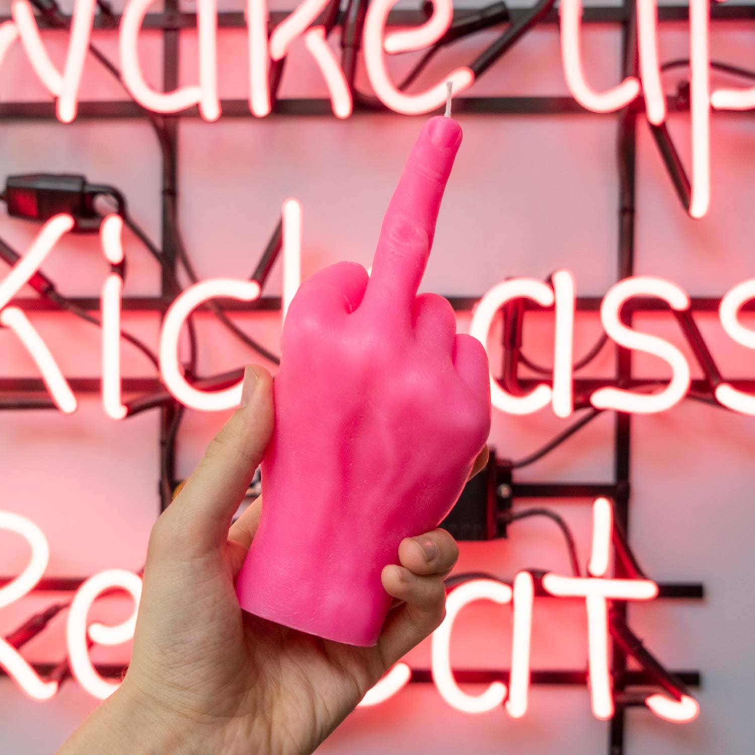 54 Celsius - Wholesale Novelty Candle - Original CandleHand F*ck You Candle - Lifesize & Full detail24