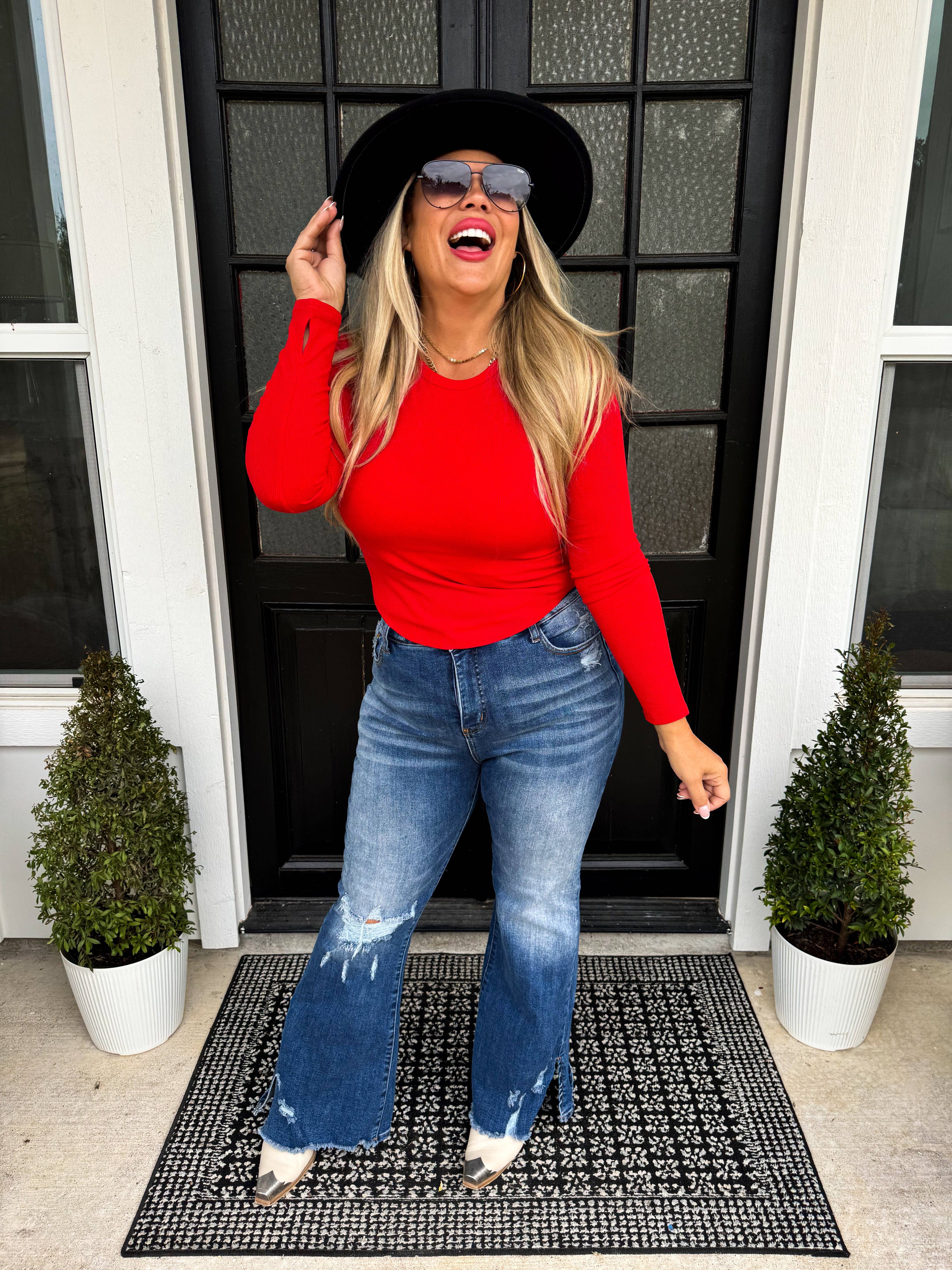 BLAKELEY - Vente Haut en maille – femme - TOP CÔTELÉ À OURLET COURBE ELENA8