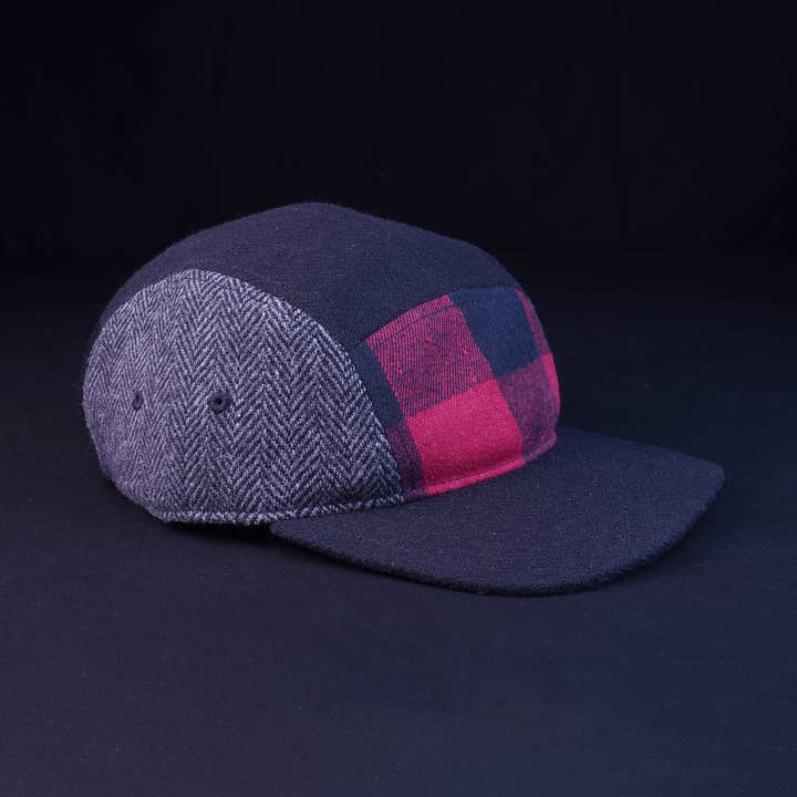 Black & Grey Buffalo Check Color Block (Copy) for wholesale by Storied Hats