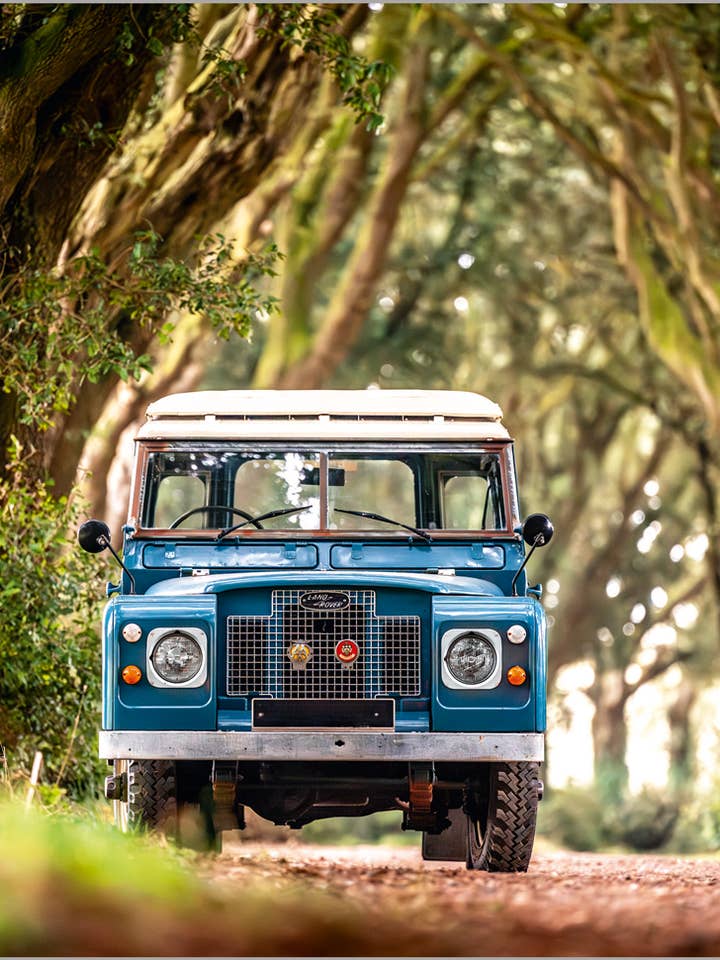 Land Rover serie IIA North Norfolk for engroshandel hos Abacus Cards and Clare Maddicott Publications