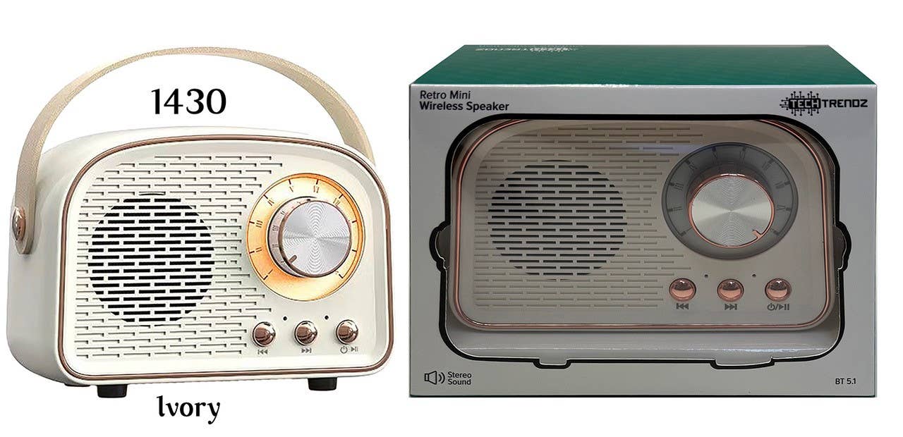 Tech Trendz - Vente Haut-parleurs - Haut-parleur Bluetooth rétro5