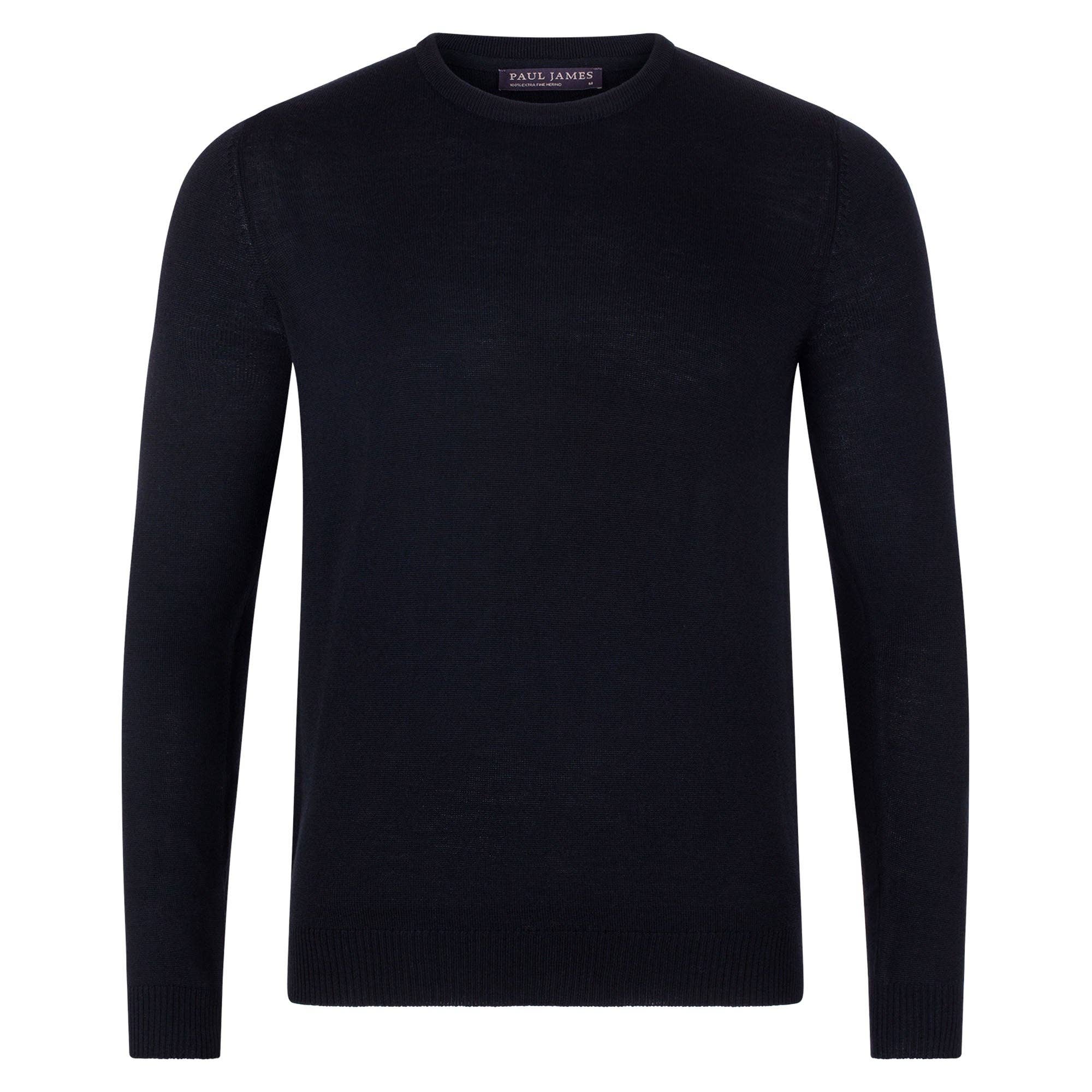 Paul James Knitwear – wholesale Knitted jumper – Men′s – Mens Extra Fine Merino Wool Crew Neck Jumper31