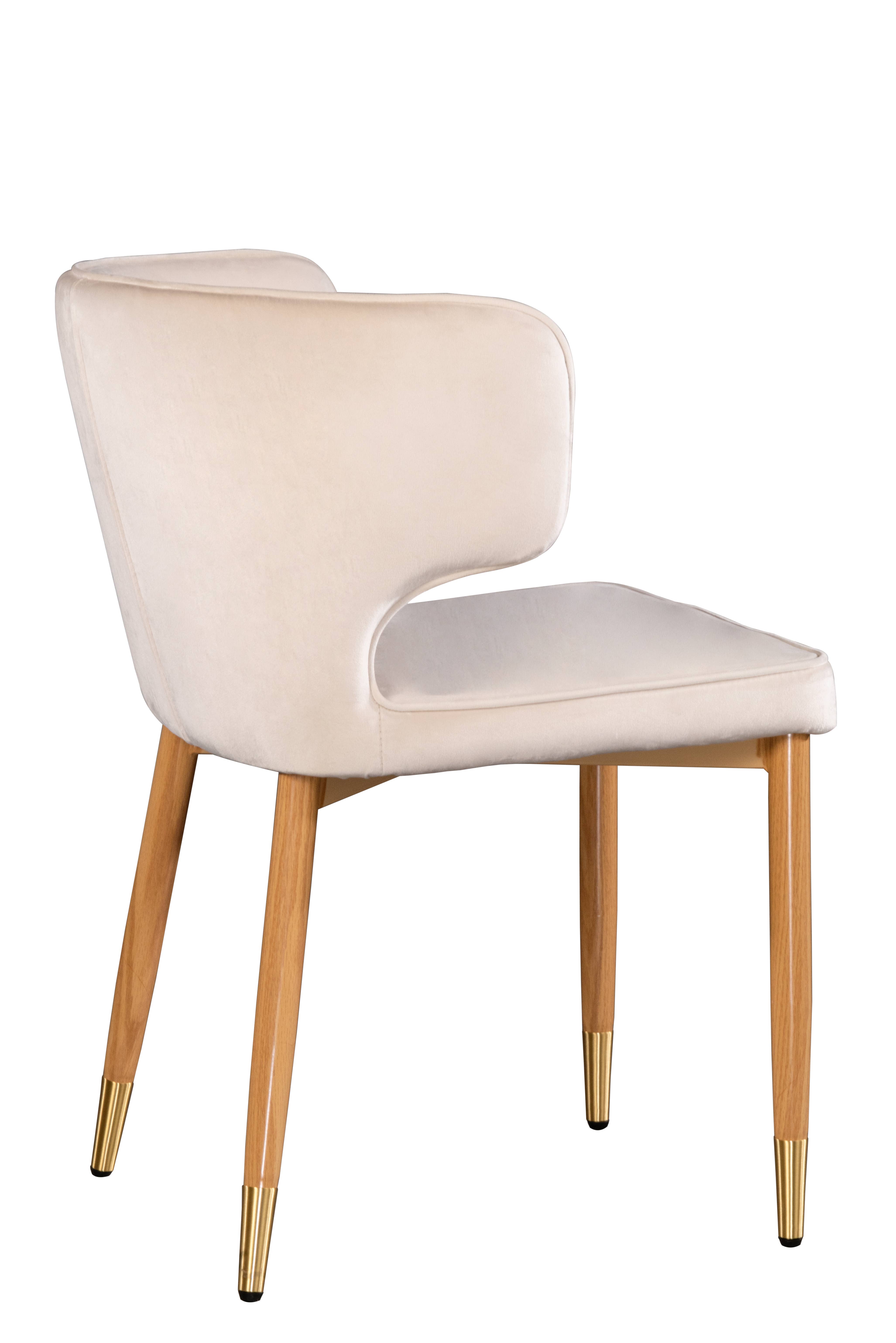 Statements by J - Wholesale Chair - Kayla Curved Upholstered Velvet  Dining Chair12