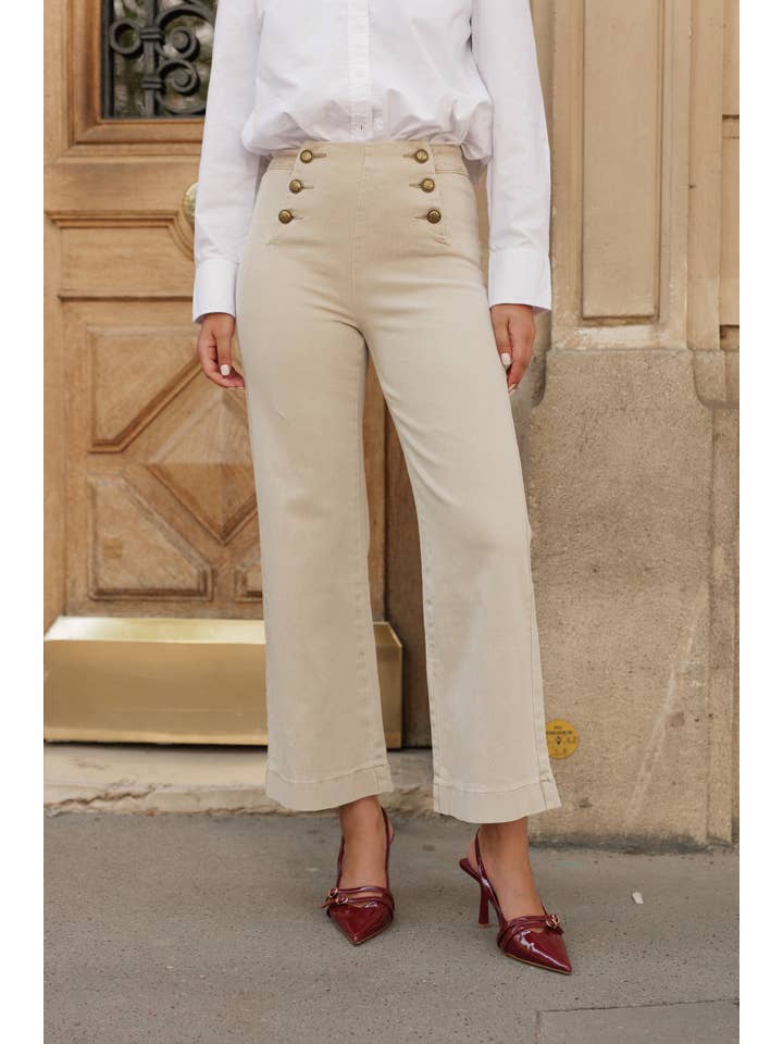 Oraije Paris – Großhandel Jeans – Damen – Jean Victorine groß mit 6 Knöpfen41