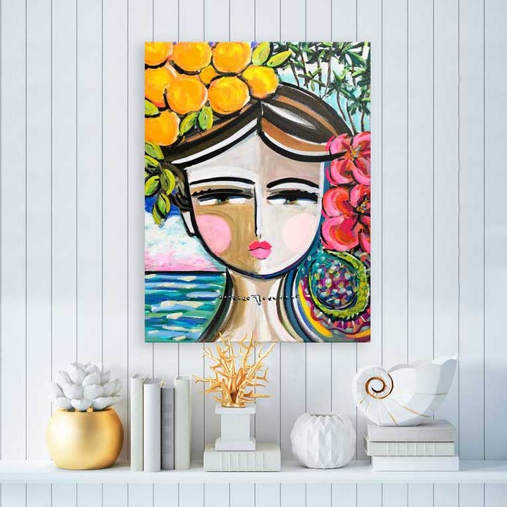 Décoration murale sur toile She Is Fierce - Floride pour la vente par GreenBox Art