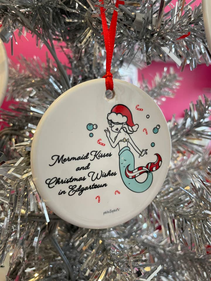 Baisers de sirène, Noël, Ornement, Nautique, Côtier pour la vente par philoSophie's Stationery & Gifts