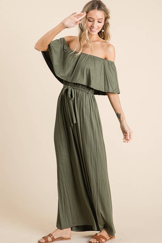 lovely melody - Wholesale Dress - Women's - LMD5025-Rayon Jersey Off the Shoulder Maxi Dress6