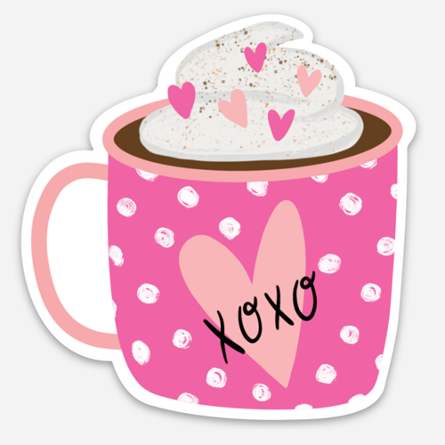 Makerie Day - Wholesale Sticker - Valentine's Day Hot Cocoa Mug Sticker2