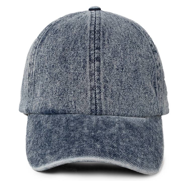 David And Young - Wholesale Baseball Cap - Unisex - FWCAP3478 - Denim Cotton Baseball Cap2