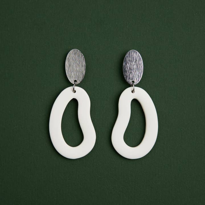 LYHO - Wholesale Hangende/ronde oorbellen - Maria | Handgemaakte kleien oorbellen | LYHO11