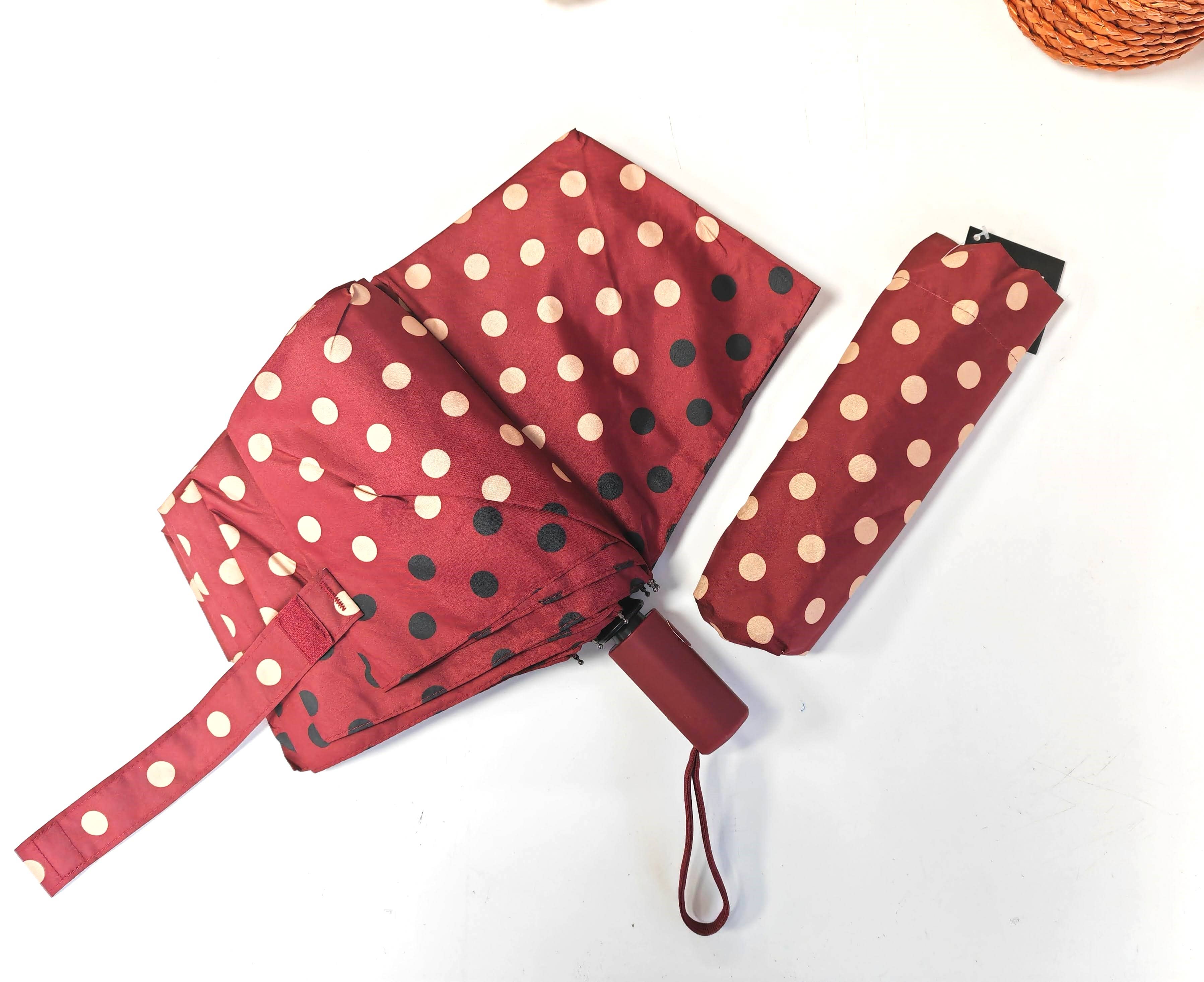 Superbia - Wholesale Umbrella - Women's - Ladies Double Automatic Polka Dots Foldable Umbrella-3923AC1