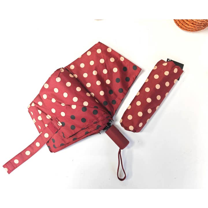 Superbia - Wholesale Umbrella - Women's - Ladies Double Automatic Polka Dots Foldable Umbrella-3923AC1