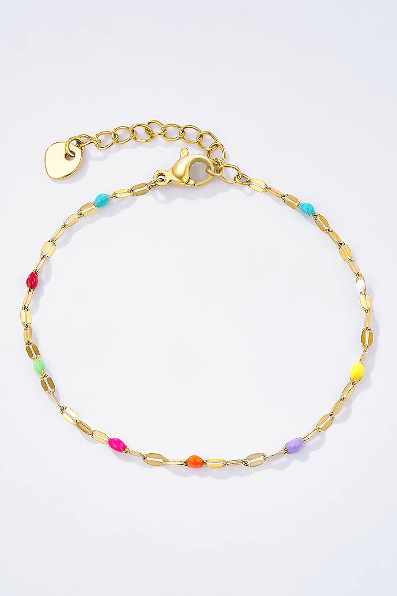 veelkleurig 324RX13 kleurrijke armband van roestvrij staal voor groothandel op Faire4