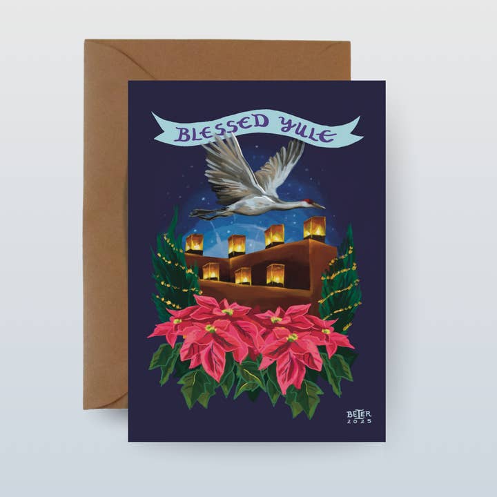Yule Card (from Wheel of the Year Collection) 5"x7" for wholesale by Painting the Southwest