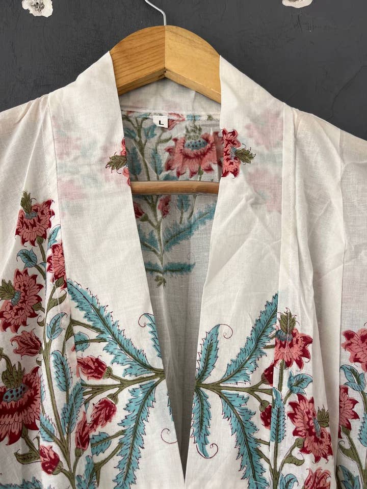 Bhawana Handicrafts - Wholesale Dress - Women's - Floral Print Beach Wear Women Cotton Long Maxi Picnic Dress 1