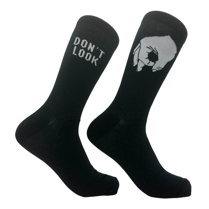 Dont Look Socks for wholesale by Crazy Dog T-Shirts
