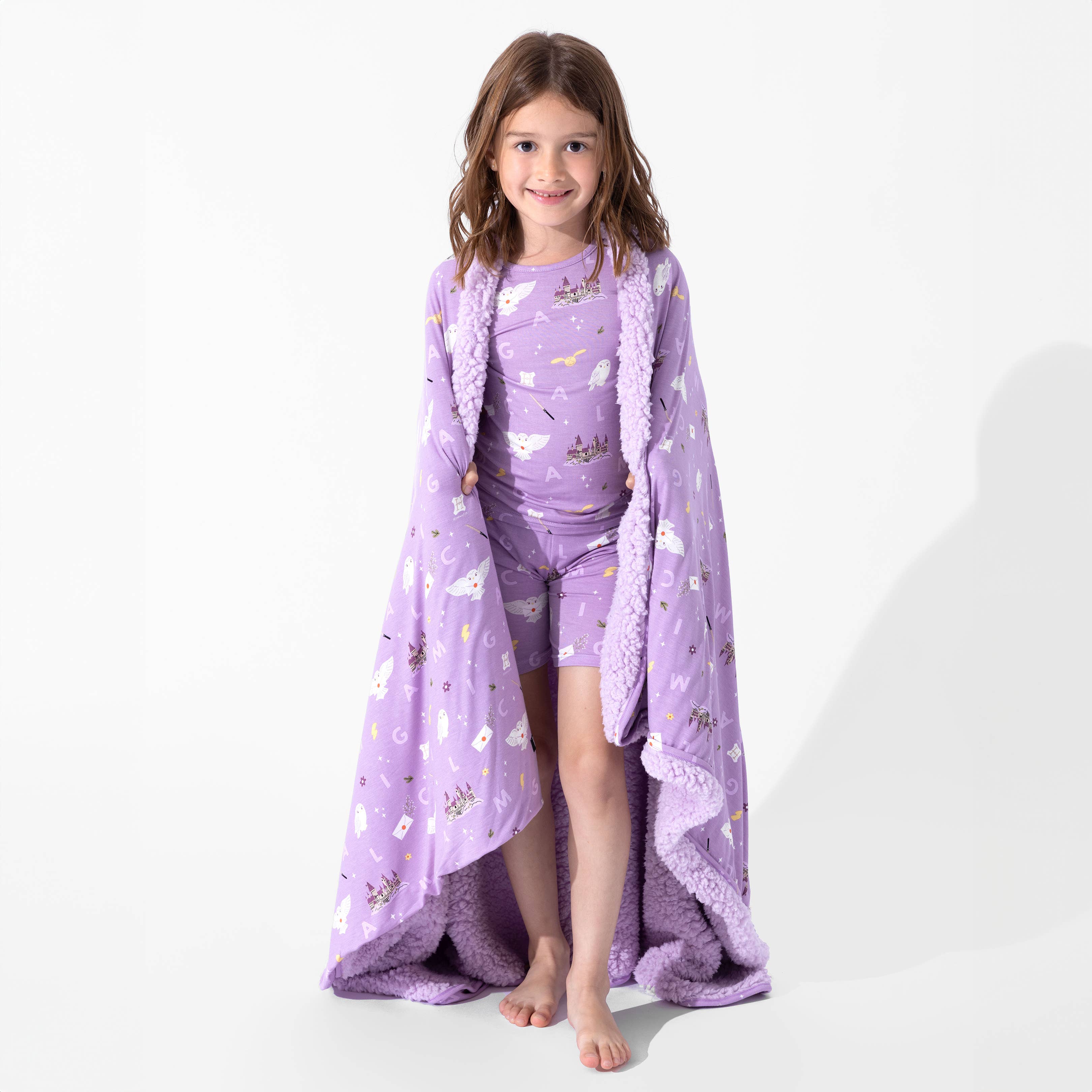 Bellabu Bear - Wholesale Bedding Blanket - Kids & Baby - Harry Potter Hedwig's Magical Mail Bamboo Blanket6