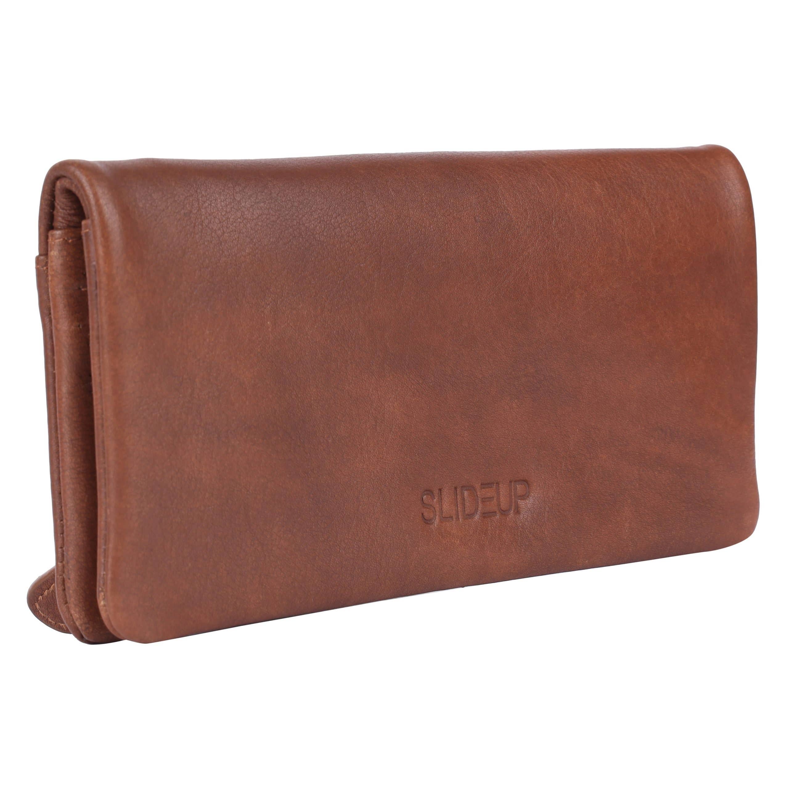 SLIDEUP – wholesale Wallet – Women's – Upbeat Leather Wallet-Tan1