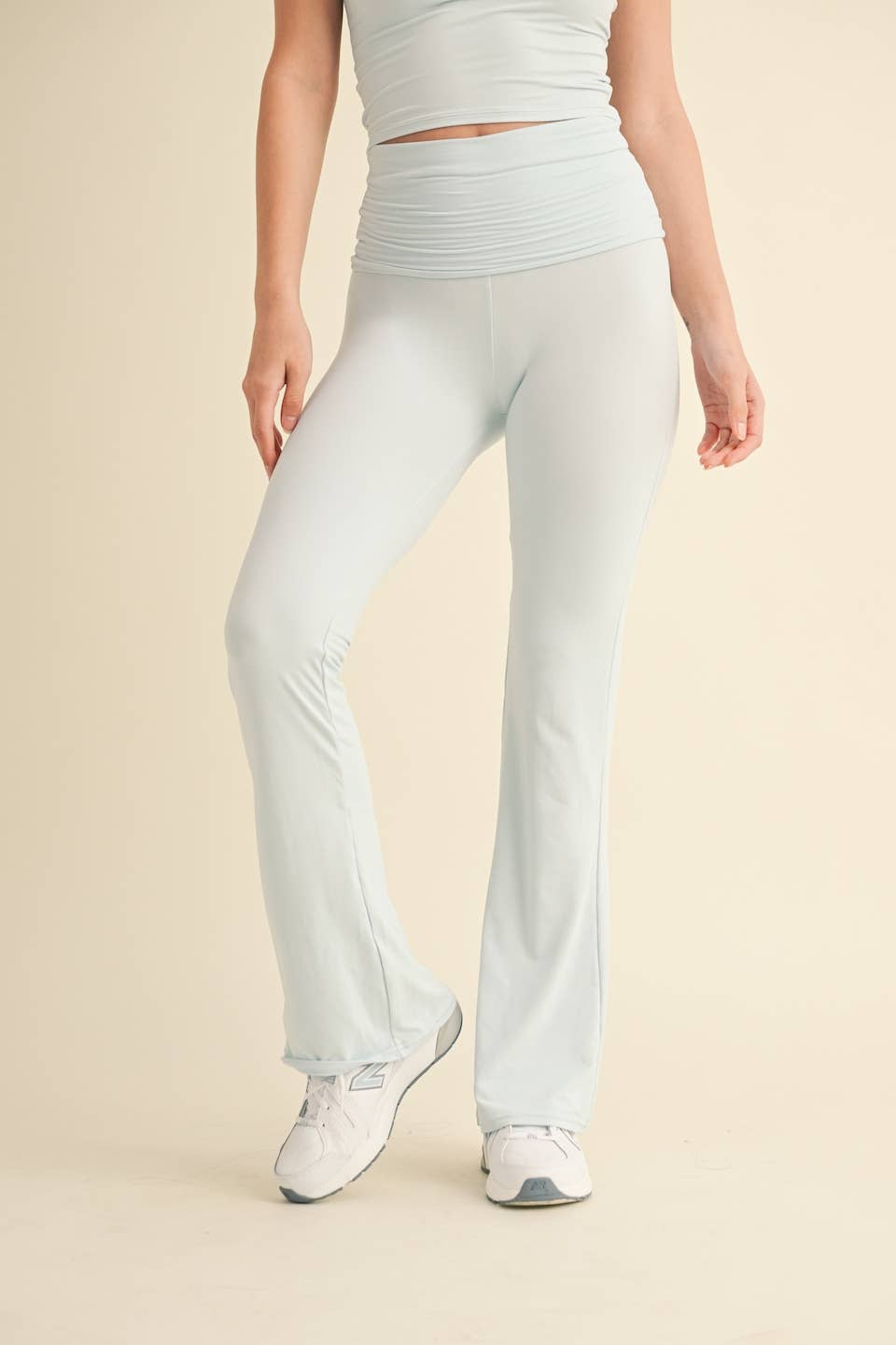 KIMBERLY C - Wholesale Pants - Women's - Soft Knit Foldover Flare Pants34