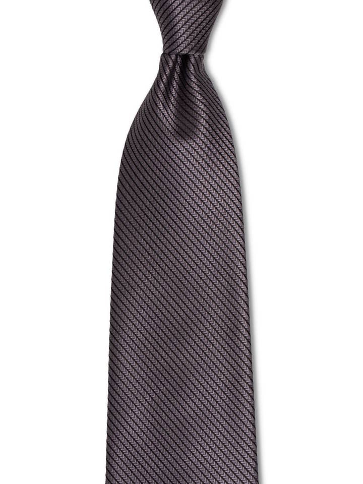 Donkergrijze zwarte dunne gestreepte traditionele stropdas voor wholesale door GoTie