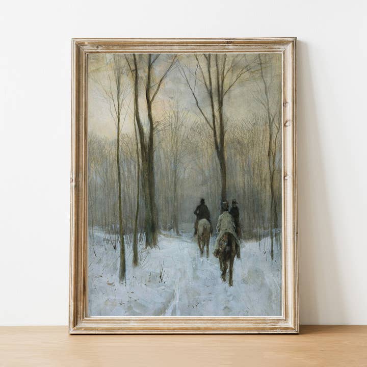 Pink Lemon Decor - Vente Affiche d'art - Impression d'art vintage Winter Trail0