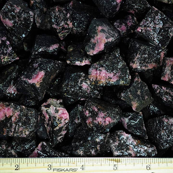 Fantasia Mining - Wholesale Spiritual Stone/Crystal - Rough Rhodonite Crystals - Raw Natural Stones (1 lb)