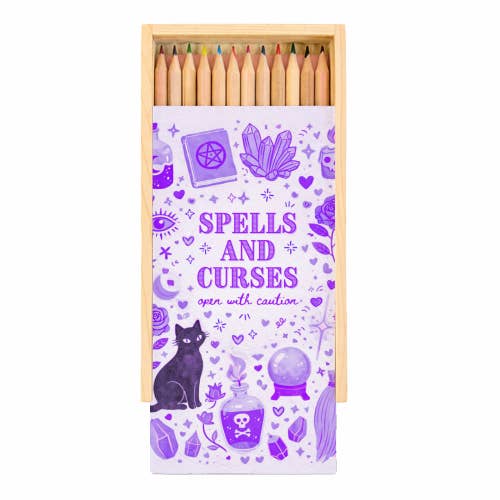 Coloured Pencils with Box 'Bad Bitch/Witch' by Lilly Rose for wholesale by ART WOW (We Ship to the US with DHL)