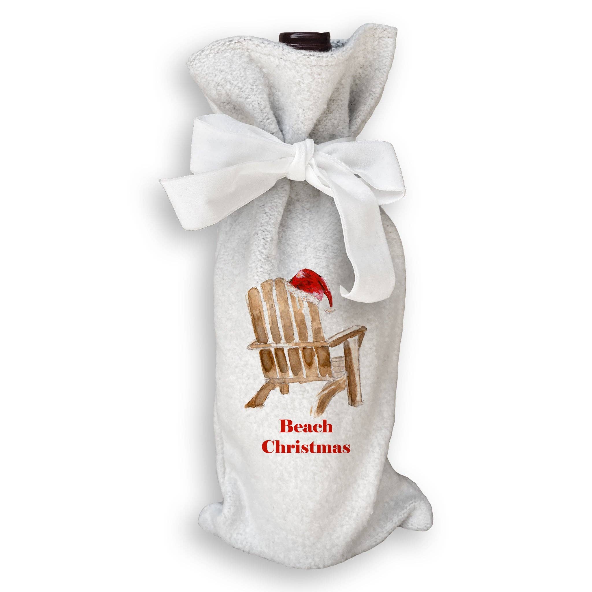 French Graffiti - Wholesale Theedoek - Strandstoel met kerstmuts17