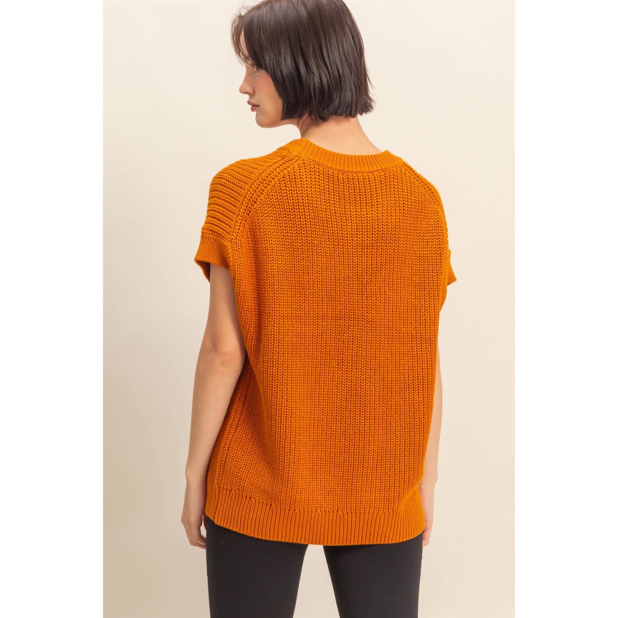HYFVE - Wholesale Knit Sweater - Women's - Short Sleeve Oversized Casual Sweater6